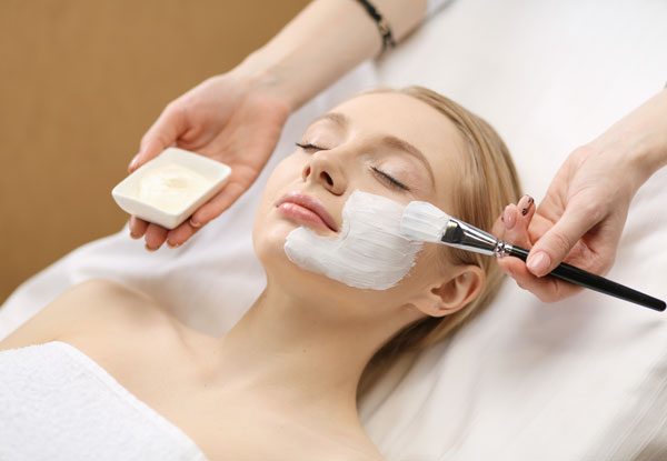 woman getting chemical peel